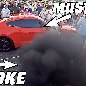 Diesel SMOKES a Mustang GT350!