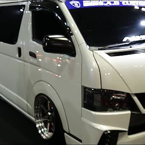 (4K)SAD Custom TOYOTA 200 HIACE TYPE4 NARROW 200系ハイエースカスタム・タイプ4ナローボディ - 大阪オートメッセ2018