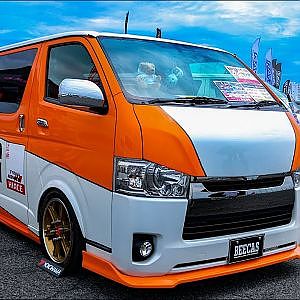 (HD)BEECAS K-BREAK TOYOTA 200 HIACE SuperGL modified ビーキャス 200系ハイエース スーパーGL - SBM大阪2018