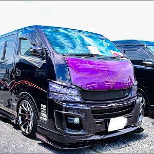 (HD)BODYLINE NISSAN NV350 CARAVAN modified bodypaint ボディライン 日産キャラバンカスタムNV350 - SBM大阪2018