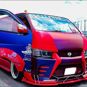 (HD)TOYOTA HIACE 200 Japanese Wa style modified ハイエース200系 和風カスタム - SBM大阪2018