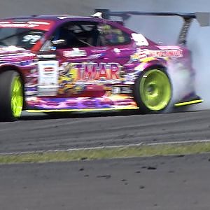 D1Fuji drift チャンプ直樹のトラブルの原因は？　満員御礼2022 D1GP Rd.1 FUJI土曜日練習走行