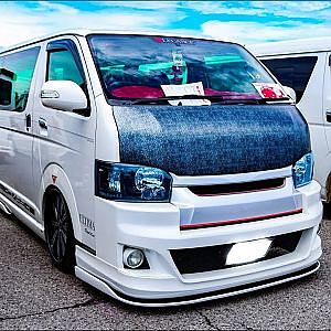 (HD)LEGANCE TOYOTA 200 HIACE bodykit modified レガンス200系ハイエースカスタム エアロ - SBM大阪2018