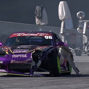 クラッシュ！！未公開練習走行　ヴィトー 博貴 TEAM紫 TOPTUL × VALINO TIRETOPTUL 極 N-style ワンビア2コーナー