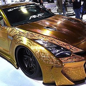 Gold Godzilla $1mln GT-R R35 Engraved 24k Golden Supreme customized by KUHL Racing  Gold & Silver