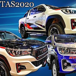 (4K)TOYOTA HILUX bodykit TAS2020 - 東京オートサロン2020 ハイラックス カスタムが集結