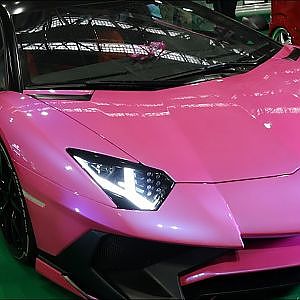 (4K)LAMBORGHINI AVENTADOR LP700-4 ランボルギーニ アヴェンタドール ＬＰ７００－４ - 大阪オートメッセ2018