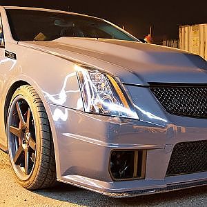 New Mexico STREET RACING - 800hp CTS-V and a REAR ENGINE Civic?!