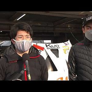 岡山公式テスト GT500クラストップタイム au TOM'S GR Supra36号車 坪井翔＆ジュリアーノ・アレジ インタビュー