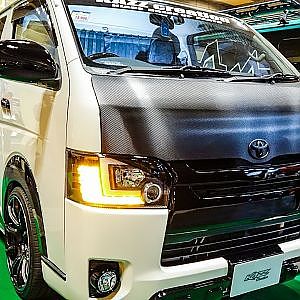 (4K)KAZZ CREATION TOYOTA HIACE MODIFIED カズクリエイション ハイエース カスタム - OSAKA AUTO MESSE 2020