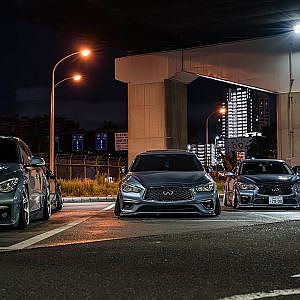 4 x V37 SKYLINE stance static JDM nightmeet