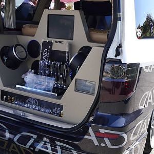 (4K)DAD TOYOTA ALPHARD custom Audio system DADギャルソン20系アルファードカスタム - スーパーカーニバル2017