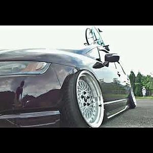 (4K)HONDA ODYSSEY custom mounted bicycle - ホンダ オデッセイ カスタム x 自転車