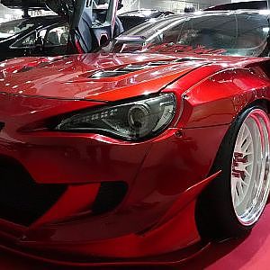 (4K)E:STEEM TOYOTA GT 86 muscle modified トヨタ86ガルウィング モンスターカスタム - 大阪オートメッセ2018