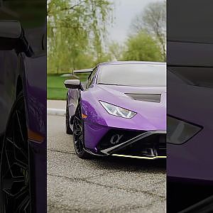 @dmetuningtexas prowling in their newest build, a purple ALPHA TT kitted, Lamborghini Huracan STO