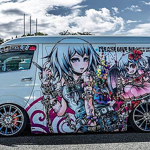 HIACE Ita sha Anime paint custom ハイエース 痛車 - EXPO痛車天国2023