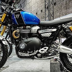 (4K)TRIUMPH Scrambler 1200XE 2019トライアンフ スクランブラー1200XE - OSAKA MOTORCYCLE SHOW 2019