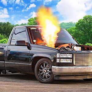 World's Fastest Stick Shift Full-Size Truck DESTROYS itself on the Drag Strip! | Race Week 2.0 Day 2