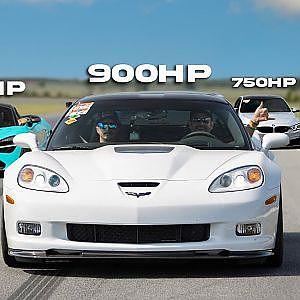 "SPNK BNK" ZR1 Corvette vs THE WORLD! (Insanely Close Races!)
