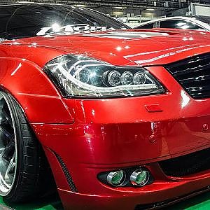 (4K)INFINITI SEDAN VIPSTYLE custom インフィニティ VIPカー - OSAKA AUTO MESSE 2019