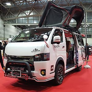 GR8 TOYOTA 200 HIACE Camping style modified ハイエースカスタム キャンピング仕様 - NAGOYA AUTO TREND 2021 オートトレンド2021