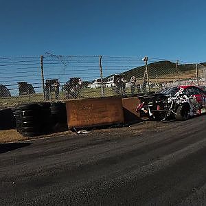 波紫 単独クラッシュ 2021 D1GP Rd.10 Autopolis