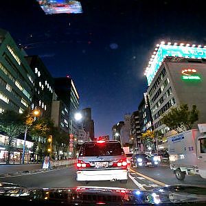 NISSAN Y51 CIMA night driving OSAKA GoPro Hero9 black - シーマハイブリッド 夜間ドライブ 車載動画 R423 新御堂筋 大阪