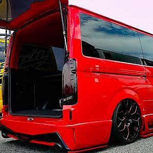 (4K)ESSEX CRS TOYOTA 200 HIACE Custom エセックス ハイエースカスタム エアロキット - SBM大阪2018
