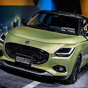 SUZUKI SWIFT COOL YELLOW Rev. TAS2024 - スズキ 新型 スイフト クールイエローレヴ 東京オートサロン2024