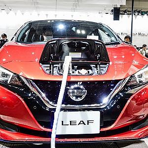 (4K)NISSAN LEAF EV 2020 日産 リーフ 電気自動車 - NAGOYA MOTOR SHOW 2019