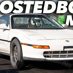 BoostedBoiz twin turbo MR2 is DIALED IN! (Fastest Pass Yet!)