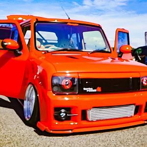 (4K)TURBO RABBIT ALTO LAPIN custom アルトラパンカスタム - スーパーカーニバル2017