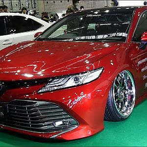 (4K)T-DEMAND TOYOTA CAMRY Vipstyle modified トヨタカムリカスタム・VIPカー - 大阪オートメッセ2018