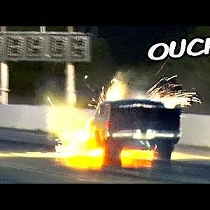 MAJOR explosion puts racer in a PICKLE!