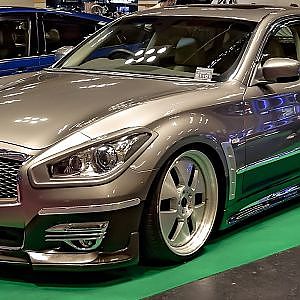 TMA NISSAN Y51CIMA FUGA LONG OAM2022 - ティーエムオートパーツ TMAフーガロング 51シーマ エアロ 大阪オートメッセ2022