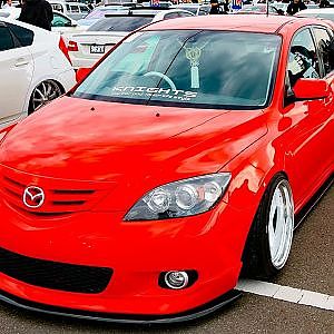 (4K)MAZDA3 modified マツダ アクセラカスタム - LOWFEST 2018