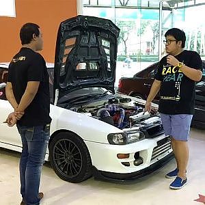 RE-Live : Subaru Impreza Drag !! Garage SUBIE