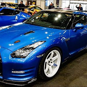 (4K)GARAGE CHIKARA NISSAN GT-R VIPSTYLE ガレージ力GTRカスタム - 名古屋オートトレンド2018