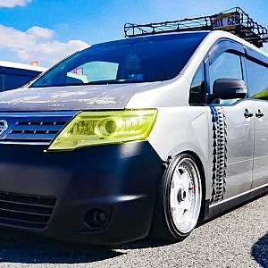 (4K)NISSAN SERENA VIPSTYLE modified 日産セレナカスタムVIPワゴン - スーパーカーニバル2017