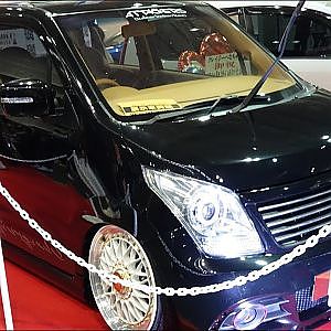 (4K)K-STYLE SUZUKI WAGON R modified  Kスタイル・ワゴンRカスタム - 大阪オートメッセ2018
