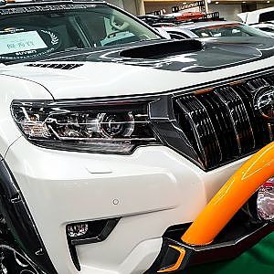 (4K)KADDIS LANDCRUISER PRADO HIGH RIFT modified カディス ランドクルーザープラド ハイリフト - OSAKA AUTO MESSE 2019