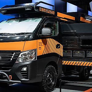 NV350 Disaster Support Mobile-Hub TAS2024 - 日産 防災キャラバン 緊急災害時拠点支援車両 ディザスターサポートモバイルハブ 東京オートサロン2024