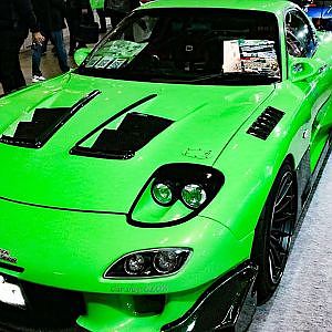 (HD)CARSHOP GLOW MAZDA RX-7 FD3S modified マツダRX7カスタム - TOKYO AUTO SALON 2019