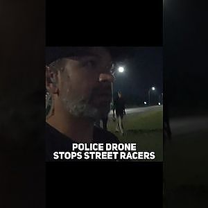 Police Drone Shuts Down Street Race!