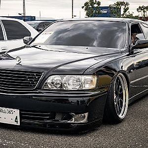 NISSAN Y33 CIMA Slammed Static Car 33シーマ ローダウン - ドレフェス関西2022