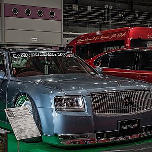 UCF21 faceswap to 60 CENTURY Mizuno body works 現行センチュリー顔面移植の20セルシオ  OAM2023 - 大阪オートメッセ2023