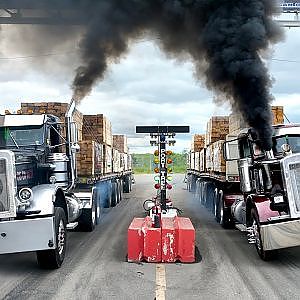 3,000HP Semi Truck Drag Racing IS BACK! (120,000LB Trailers Loaded)