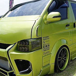 (HD)TOYOTA 200 HIACE monster modified 200系ハイエースカスタム - DREFESS WEST JAPAN 2019