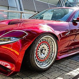 (4K)NATS RX-STANCE MAZDA RX-8 turning 日本自動車大学校 RXスタンス マツダRX8 - TOKYO MOTOR SHOW 2019