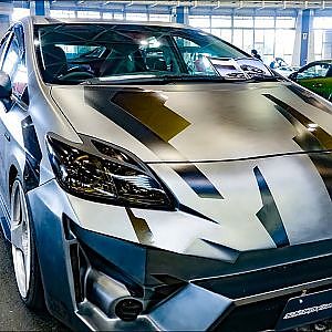 (4K)KRC modified TOYOTA PRIUS HYBRID KRCモディファイド プリウスカスタム - NAGOYA AUTO TREND 2019